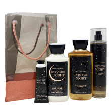Bath and Body Works INTO THE NIGHT Geschenkt   ten-Set     K   rperlotion, Duschgel und feiner Duftnebel sowie eine Sheabutter-Handcreme darin