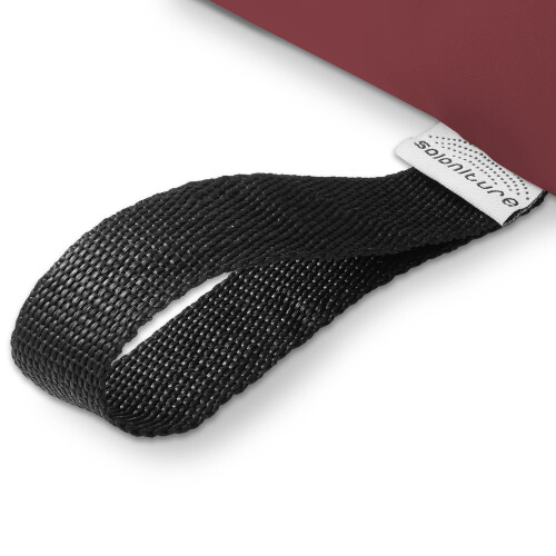 Almofada de travesseiro para mesa de massagem meio redondo Saloniture - 13 x 6 x 3 polegadas - Borgonha 2