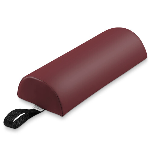 Almofada de travesseiro para mesa de massagem meio redondo Saloniture - 13 x 6 x 3 polegadas - Borgonha