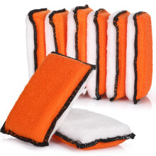 Mudder 8 peas de esponja para esfregar o interior do carro 5 '' x 3 '' Almofada aplicadora de cera de carro de fibra Esponjas de limpeza domsti