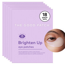 The Good Patch Brighten Up Hydrogel Under Eye Patches for Dark Circles and Puffy Eyes Made with Niacinamide Vitamin K Pine Leaf Extract Clini