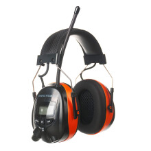 Auriculares PROTEAR Digital AM FM con Protección Auditiva, Reducción de Ruido 25dB para Jardinería (Naranja)