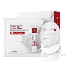 ARZTIN Regenerative Schild Mask Kolminkertainen pllystetty kre, korkea ravintoainevoidearkki Rikas kosteus Premium Mask 0.56OzX5ea Korean Skincar