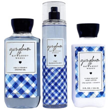 Gingham     Das t   gliche Trio-Geschenkset in voller Gr      e     Duschgel, feiner Duftnebel und superweiche K   rperlotion     2019