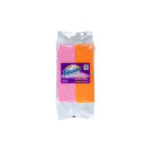Fabuloso Esponjas Rainbow 12 CT | Esponjas anti-riscos de cores variadas para pratos e superfcies | 12 esponjas de lavar loua Rainbow da Fabulo