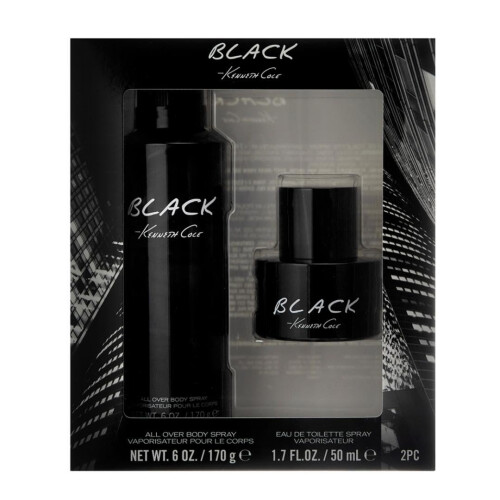 Kenneth Cole KENNETH COLE BLACK EAU DE Toilette Cologne 2 PC Set per uomini 2