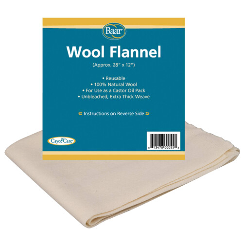 Produtos Baar - Flanela de l para leo de rcino pacotes 1 pacote [Sade e Beleza]