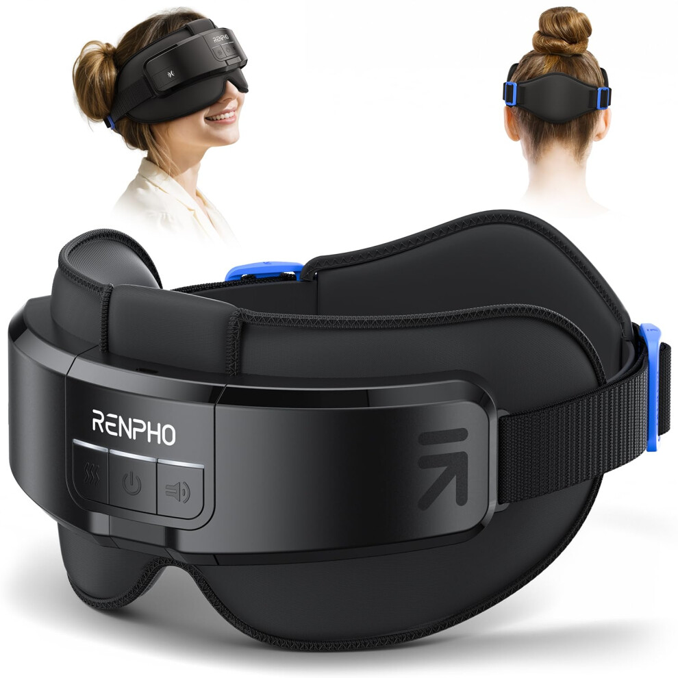 RENPHO FSA/HSA Eligible Head & Eye Massager  Eyeris Masc Heated Eye & Head Mask for Migraines  Mother's Day Gifts for Mom  Headache Massager for