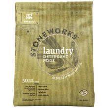 Grab Green, Stoneworks, Capsules de Lessive, Feuille d'Olivier, 50 Charges, 1,65 lb (750 g)