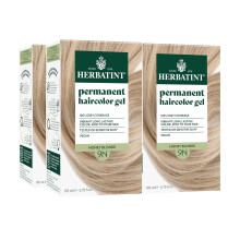 Permanente Haarfarbe von Herbatint  9N Honigblond  fr bis zu 100 % Grauabdeckung von widerstandsfhigem grauem Haar  ammoniakfrei, alkoholfrei un
