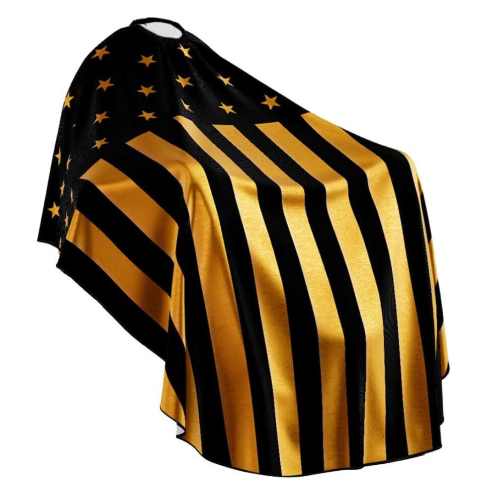 Bm Barber Mood Professional Barber Cape - Antistatic Hair Cutting Cape With Adjustable Neck Closure Salon Quality Styling Cape For Hairdressers And Barbers - H