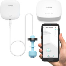 YoLink LoRa Water Level Monitoring Sensor Starter Kit: 1 YoLink Hub & Wireless Battery-Powered Float Switch Alarm  Sump Pump Alarm  AC Condensate