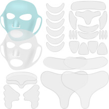 32 unidades de almofada de silicone para rosto, pescoo, rosto, reutilizveis, patches para testa, mscara facial para dormir, para suavizar o pe