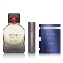 Tumi Awaken Distillate [08:00 GMT] - Extrait de Parfum per uomini - Stimolare la colonia con note legnose - Collezione bundle