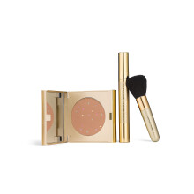 Jerome Alexander MagicMinerals Pressed Mineral Powder Set with Mirror Compact Extending Lash Mascara Professional Stubby Brush & Blending Spong