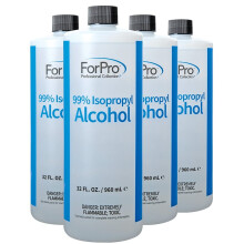 ForPro Professional Collection 99% Isopropyl Alcohol (IPA) Pure & Unadulterated Concentrated Alcohol 1 Gallon 32 Fl Oz (Pack of 4)