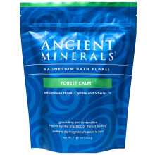 Minerais Antigos Flocos de Banho de Magnsio Forest Calm - Saco de Magnsio Resselvel de Cloreto de Zechstein Alternativa ao Sal de Banho Epsom