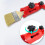 Multi Angle Paint Brush Extender Paint Edger Tool Adjustable Walls Roller Holder Standard Threaded Extension Rod,Red 2