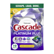 Platinum in cascata pi baccelli per lavastoviglie in lavastoviglie detersivo detersivo detersivo sapone limone 19 conta