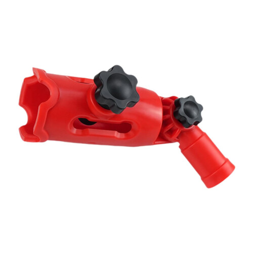 Multi Angle Paint Brush Extender Paint Edger Tool Adjustable Walls Roller Holder Standard Threaded Extension Rod,Red