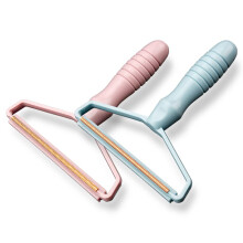 2-pak brbar fnugfjerner Manuel stofbarbermaskine Genanvendelig kledyrshrfjerner til tppebekldning Mbler Sofa Bl Pink 2 stk.