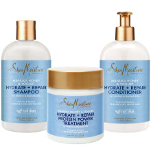 Set de Champú y Acondicionador SheaMoisture 13 Fl Oz Cada Uno + Tratamiento de Proteínas 8 Fl Oz