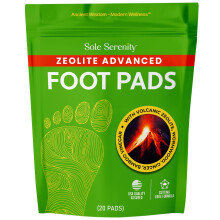 Sole Serenity Foot Pads - Zeoliet Minerale Gemberwortel Alsem Bamboe Azijn Voetspa voor Pijnlijke Voeten - 20 Pads