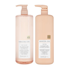 Kristin Ess Hair Diepe Reinigende Clarifying Shampoo + Handtekening Conditioner Set voor Olie en Vuil