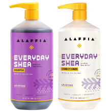 Alaffia EveryDay Shea Shampoo and Conditioner - Normal to Very Dry Hair  Cleans and Protects  Supports Balance pH for Luxurious Locks with Shea B