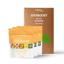 Truly Free OxyBoost  wybielacz tlenowy i odplamiacz do ubran Proszek do prania z nadweglanem sodu  rozjasnia biel i bezpieczny dla kolorw  ni
