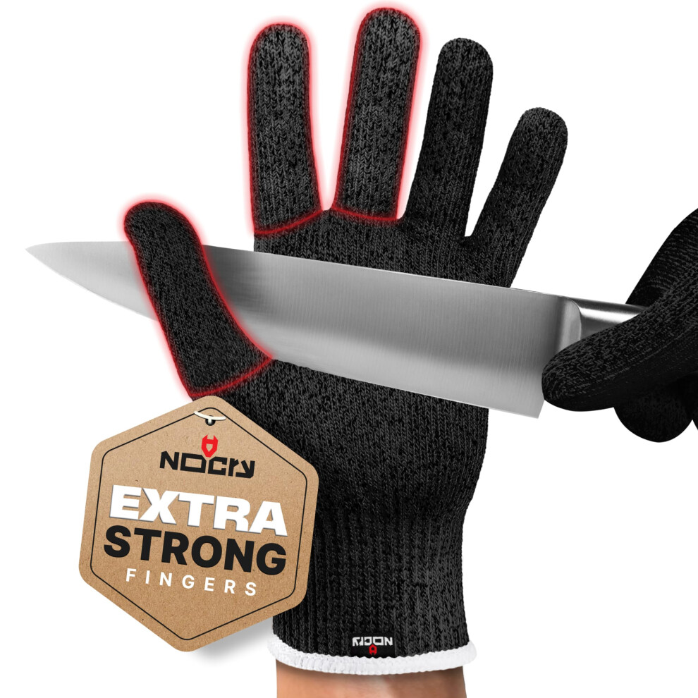 Nocry Cut Resistant Work Gloves For Women And Men With Reinforced Fingers; Comfortable 100% Food Grade Kitchen Cooking Gloves; Ambidextrous Saf 4744452011639