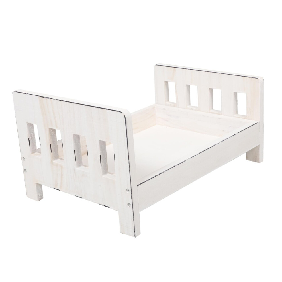 Photo Bed Born Photography Backdrop Photoshoot Born Props Photo Props Born Photography Bed Photo Accessories Born Photo Props Wooden White 940534670877