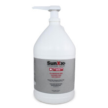 CoreTex Sun X 30+ SPF Broad Spectrum Sunscreen Lotion - 1 Gallon Jug & Pump Bottle of Paraben Oxybenzone Octinoxate & Oil Free Sunscreen - No