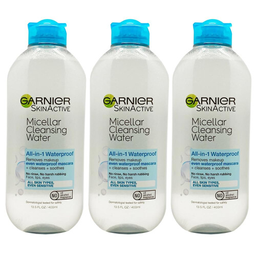 Garnier Garnier Skin Active Νερό Καθαρισμού 3 σε 1 για Μακιγιάζ 13.5 Pack, Μικελάρ με 40.5 Fl Oz