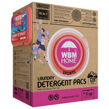 WBM Laundry Dectegent Pods Automn Scent - 128 Pods en emballage recyclable pour la d fense des odeurs de nettoyage ultra lectrique 10X pour les