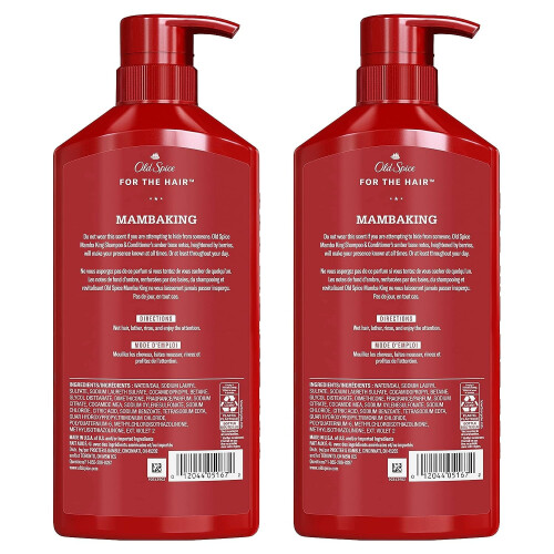 Old Spice Old Spice Men's Shampoo da 2 in 1 e balsamo Mambaking Twin Pack 43,8 FL Oz 1
