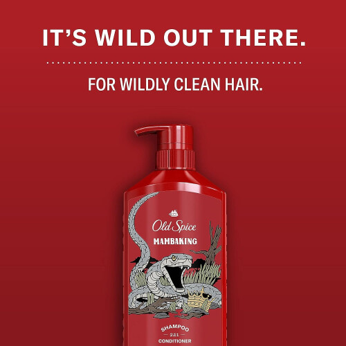 Old Spice Old Spice Men's Shampoo da 2 in 1 e balsamo Mambaking Twin Pack 43,8 FL Oz 2