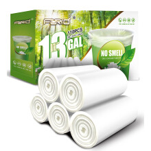 FORID 13 Gallon Vuilniszakken - Doorzichtige Plastic Afvalzakken voor Keuken, Kantoor en Thuis