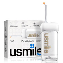 usmile C10 Tragbare Munddusche     Reisefreundlich, 95-Tage-Akku, 4 Modi, 360-Grad-D   se, 180-ml-Tank, IPX7-wasserdicht, von Zahn   rzten empfohlen f