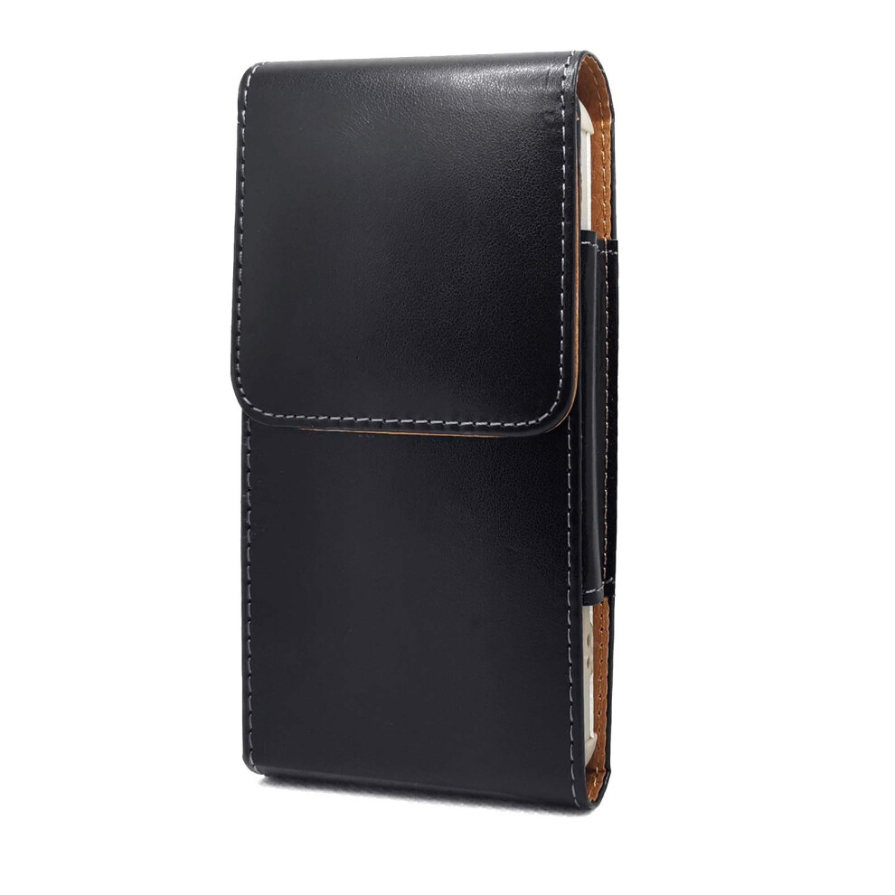 Phone Holster Case For Iphone Mini(5.4),Se ,8,7,6,6S Glossy Leather Cell Phone Holster, Waist Pack For Mens, Belt Clip Pouch Carry Case 940534671119