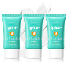3 STK Solcreme til Ansigt Fugtgivende Krop Ansigt Solcreme SPF 60+++ B?rbar rejsesolsk?rm Ikke-fedtet solsk?rmslotion Fugtgivende solblokering ti