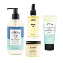 Kit de cuidados para a pele sensvel Tubby Todd New Baby & Mom - The Mama + Baby Gift Set - Shampoo para beb e sabonete lquido 8,5 onas pomada