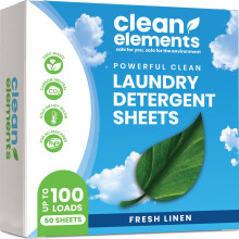 lments propres Feuilles de dtergent lessive (100 charges 50 feuilles) Linge frais Scentage Eco Eco Friendly Breeze Personnes non toxiques