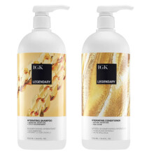 Igk Legendary Dream Hair Shampooing and Conditionner (1L) | Sain Hydrated Shiny | Cruaut vgtalienne | Ensemble de 2