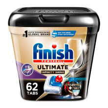 Finish Ultimate Plus Infinity Shine Vaatwas Pods, Geen Vooraf Spoelen Tabs met Protector Shield