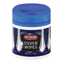 Weiman Silver Wipes - Jewelry Wipes 6 Pack - Cleaner and Polisher for Silver Jewelry Sterling Silver