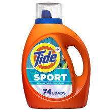 Tide Plus Febreze Sport Geurverdediging HE Turbo Clean Vloeibaar wasmiddel 105 fl oz 74 ladingen