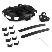 2 Pieces Bicycle Basket Handlebar Basket Front 13''x10''x10'', Folding Detachable, Cycling Picnic Bag