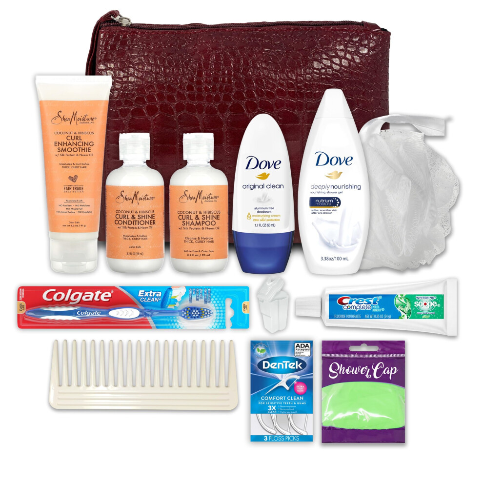 Convenience Kits International Womens Multicultural 13 pc Travel Kit Featuring: Travel-Size Hair & Body Products (7744)