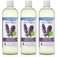 Sabonete Lquido Natural Flower Power | Lavanda 16 fl Oz | Pacote de 3 |  base de plantas e perfumados com leos essenciais puros | Detergente l